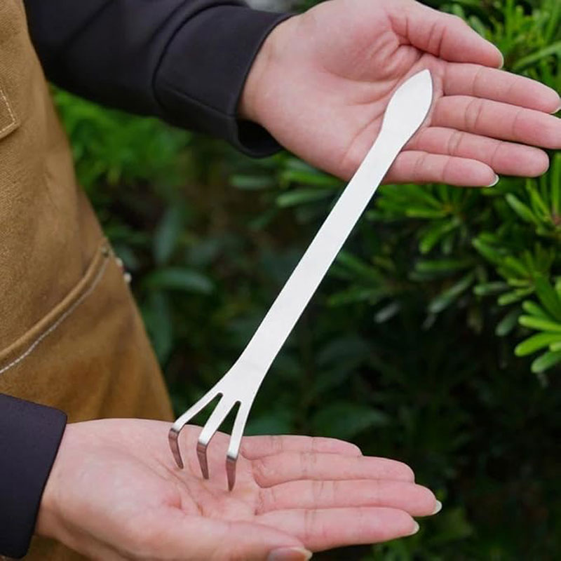 Bonsai Garden Accessories - Wurzelrechen aus Edelstahl, handgehaltener, rostfreier Rechen
